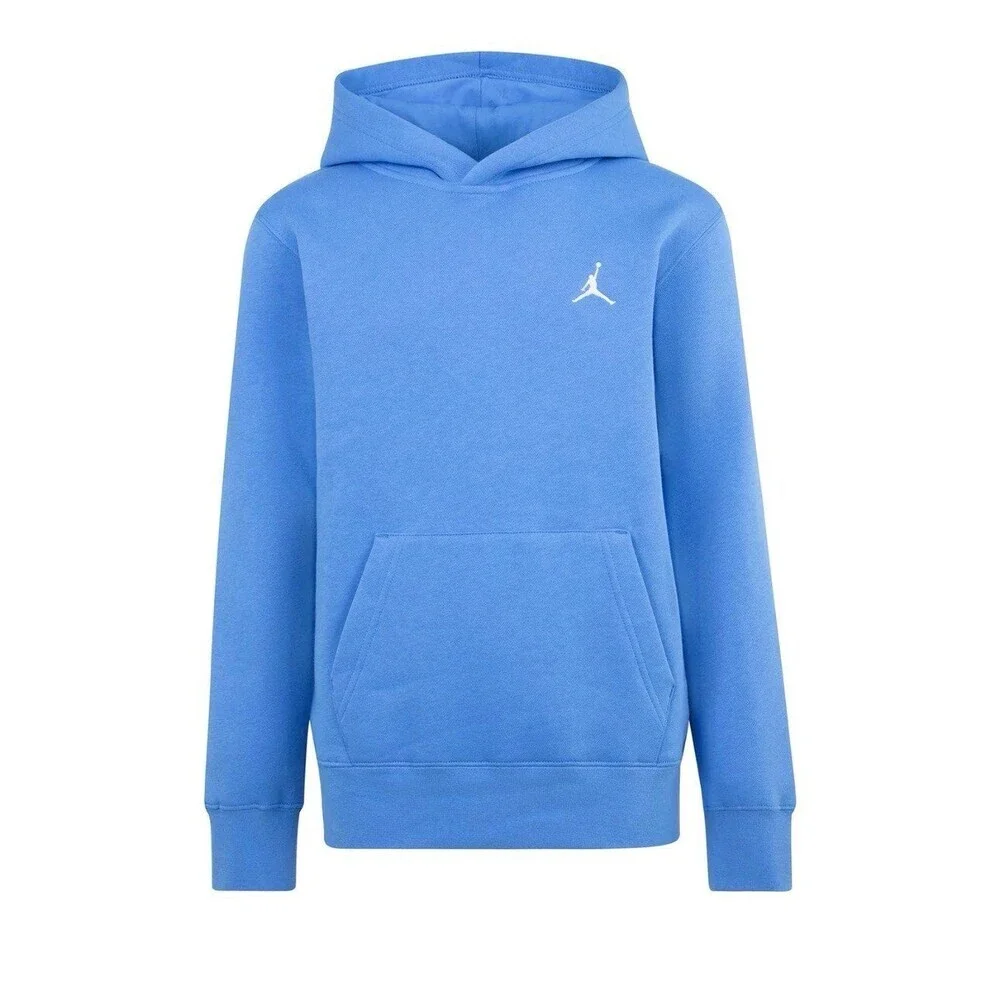 Jordan Light Blue Hoodie with Red Jumpman Logo M